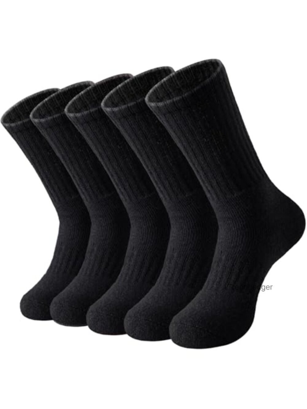 Merino Wool Blend Hiking Socks Cushioned Arch Support 5 Pack